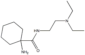 1-amino-N-[2-(diethylamino)ethyl]cyclohexanecarboxamide,,结构式