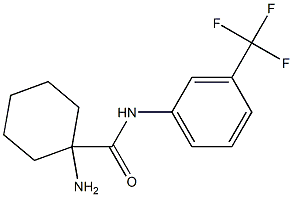 1-amino-N-[3-(trifluoromethyl)phenyl]cyclohexane-1-carboxamide Structure