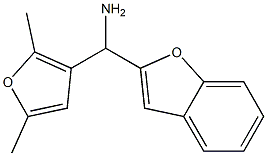 1-benzofuran-2-yl(2,5-dimethylfuran-3-yl)methanamine,,结构式