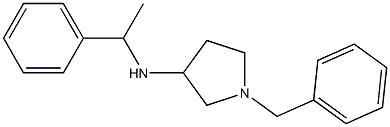 1-benzyl-N-(1-phenylethyl)pyrrolidin-3-amine Structure