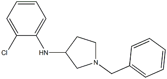 1-benzyl-N-(2-chlorophenyl)pyrrolidin-3-amine,,结构式