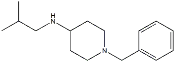 1-benzyl-N-(2-methylpropyl)piperidin-4-amine,,结构式