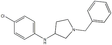 1-benzyl-N-(4-chlorophenyl)pyrrolidin-3-amine,,结构式