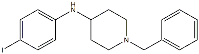 1-benzyl-N-(4-iodophenyl)piperidin-4-amine Struktur