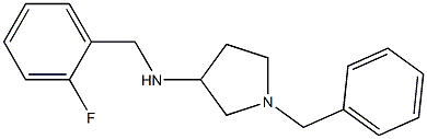 1-benzyl-N-[(2-fluorophenyl)methyl]pyrrolidin-3-amine