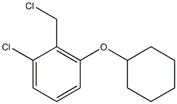1-chloro-2-(chloromethyl)-3-(cyclohexyloxy)benzene,,结构式