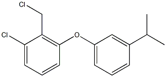 1-chloro-2-(chloromethyl)-3-[3-(propan-2-yl)phenoxy]benzene