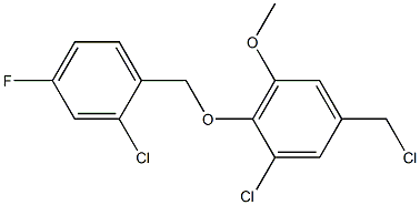 1-chloro-2-[(2-chloro-4-fluorophenyl)methoxy]-5-(chloromethyl)-3-methoxybenzene