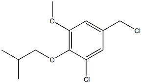 1-chloro-5-(chloromethyl)-3-methoxy-2-(2-methylpropoxy)benzene Structure