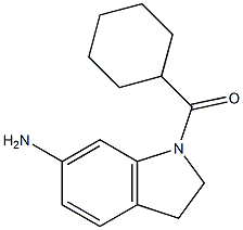 1-cyclohexanecarbonyl-2,3-dihydro-1H-indol-6-amine Structure