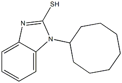 1-cyclooctyl-1H-1,3-benzodiazole-2-thiol 结构式