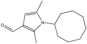 1-cyclooctyl-2,5-dimethyl-1H-pyrrole-3-carbaldehyde Structure