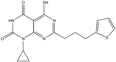 1-cyclopropyl-5-mercapto-7-(3-thien-2-ylpropyl)pyrimido[4,5-d]pyrimidine-2,4(1H,3H)-dione