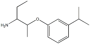 1-ethyl-2-(3-isopropylphenoxy)propylamine 结构式