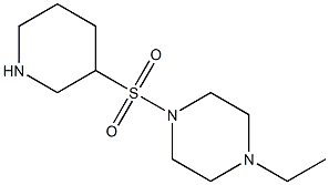 1-ethyl-4-(piperidin-3-ylsulfonyl)piperazine Structure