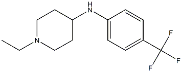 1-ethyl-N-[4-(trifluoromethyl)phenyl]piperidin-4-amine Structure