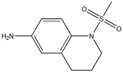 1-methanesulfonyl-1,2,3,4-tetrahydroquinolin-6-amine 化学構造式