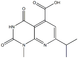 1-methyl-2,4-dioxo-7-(propan-2-yl)-1H,2H,3H,4H-pyrido[2,3-d]pyrimidine-5-carboxylic acid Struktur