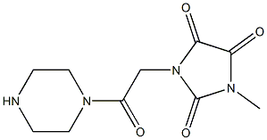 1-methyl-3-[2-oxo-2-(piperazin-1-yl)ethyl]imidazolidine-2,4,5-trione