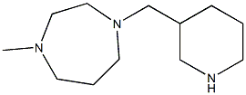 1-methyl-4-(piperidin-3-ylmethyl)-1,4-diazepane,,结构式