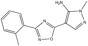 1-methyl-4-[3-(2-methylphenyl)-1,2,4-oxadiazol-5-yl]-1H-pyrazol-5-amine