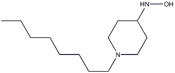 1-octylpiperidine-4-hydroxylamine 化学構造式