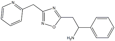 1-phenyl-2-[3-(pyridin-2-ylmethyl)-1,2,4-oxadiazol-5-yl]ethan-1-amine|