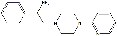 1-phenyl-2-[4-(pyridin-2-yl)piperazin-1-yl]ethan-1-amine 结构式