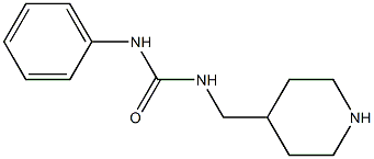 1-phenyl-3-(piperidin-4-ylmethyl)urea Struktur