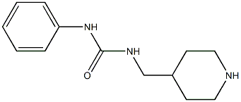 1-phenyl-3-(piperidin-4-ylmethyl)urea Structure