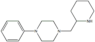 1-phenyl-4-(piperidin-2-ylmethyl)piperazine,,结构式