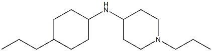 1-propyl-N-(4-propylcyclohexyl)piperidin-4-amine 结构式