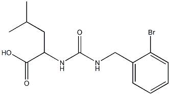 2-({[(2-bromophenyl)methyl]carbamoyl}amino)-4-methylpentanoic acid Struktur