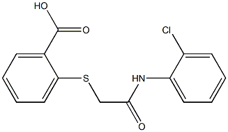 2-({[(2-chlorophenyl)carbamoyl]methyl}sulfanyl)benzoic acid