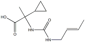 2-({[(2E)-but-2-enylamino]carbonyl}amino)-2-cyclopropylpropanoic acid|