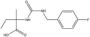 2-({[(4-fluorobenzyl)amino]carbonyl}amino)-2-methylbutanoic acid