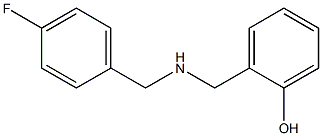 2-({[(4-fluorophenyl)methyl]amino}methyl)phenol Structure