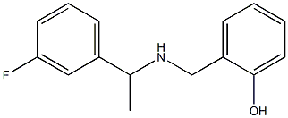 2-({[1-(3-fluorophenyl)ethyl]amino}methyl)phenol Structure