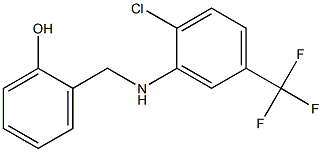 2-({[2-chloro-5-(trifluoromethyl)phenyl]amino}methyl)phenol,,结构式