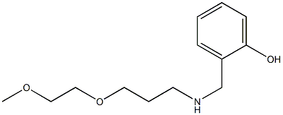 2-({[3-(2-methoxyethoxy)propyl]amino}methyl)phenol 结构式