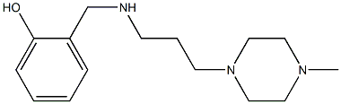 2-({[3-(4-methylpiperazin-1-yl)propyl]amino}methyl)phenol,,结构式