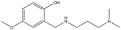 2-({[3-(dimethylamino)propyl]amino}methyl)-4-methoxyphenol 化学構造式