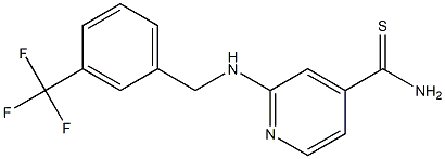 2-({[3-(trifluoromethyl)phenyl]methyl}amino)pyridine-4-carbothioamide