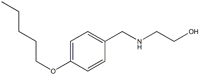2-({[4-(pentyloxy)phenyl]methyl}amino)ethan-1-ol Structure