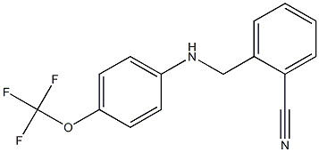 2-({[4-(trifluoromethoxy)phenyl]amino}methyl)benzonitrile