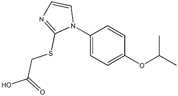 2-({1-[4-(propan-2-yloxy)phenyl]-1H-imidazol-2-yl}sulfanyl)acetic acid