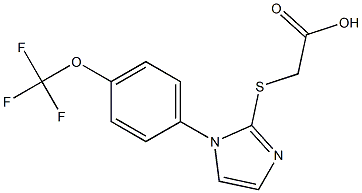 2-({1-[4-(trifluoromethoxy)phenyl]-1H-imidazol-2-yl}sulfanyl)acetic acid