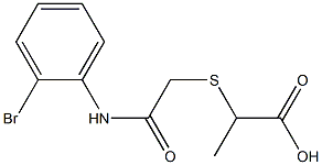 2-({2-[(2-bromophenyl)amino]-2-oxoethyl}thio)propanoic acid 结构式