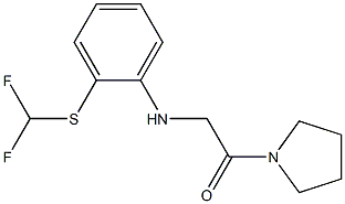 2-({2-[(difluoromethyl)sulfanyl]phenyl}amino)-1-(pyrrolidin-1-yl)ethan-1-one Structure