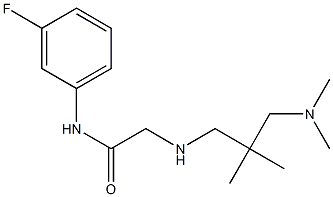 2-({2-[(dimethylamino)methyl]-2-methylpropyl}amino)-N-(3-fluorophenyl)acetamide